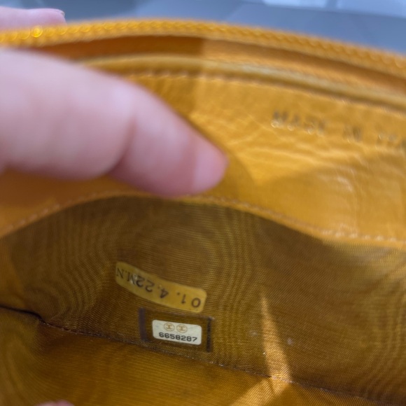 Authentic Chanel Caviar Yellow Zippy Long Wallet - Picture 14 of 16